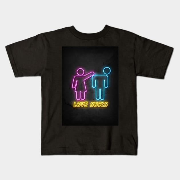 Love sucks Kids T-Shirt by Durro